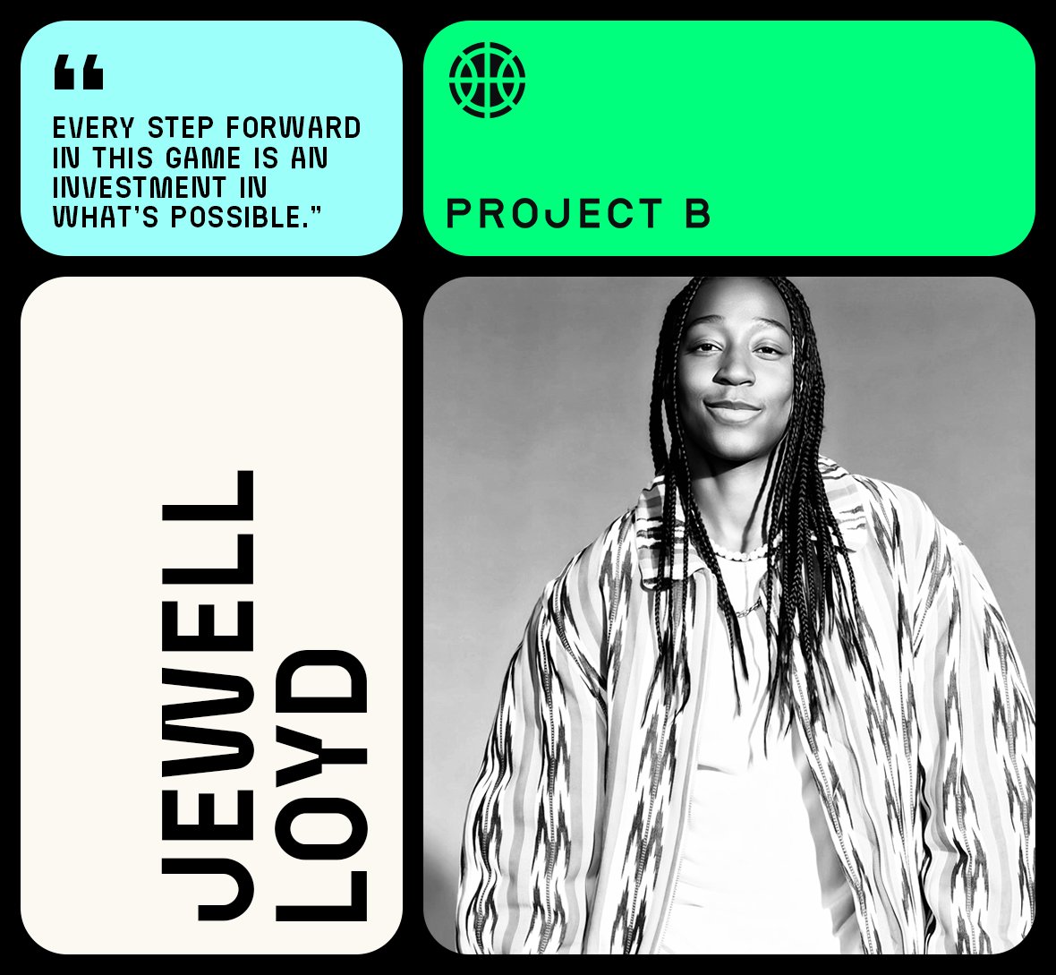 projectb_global's tweet image. Player. Partner. Owner. @jewellloyd 

&quot;Every step forward in this game is an investment in what’s possible. I believe in where women’s basketball is headed, and the worldwide momentum is real. 

I’m excited to help shape what comes next for the next generation.&quot;