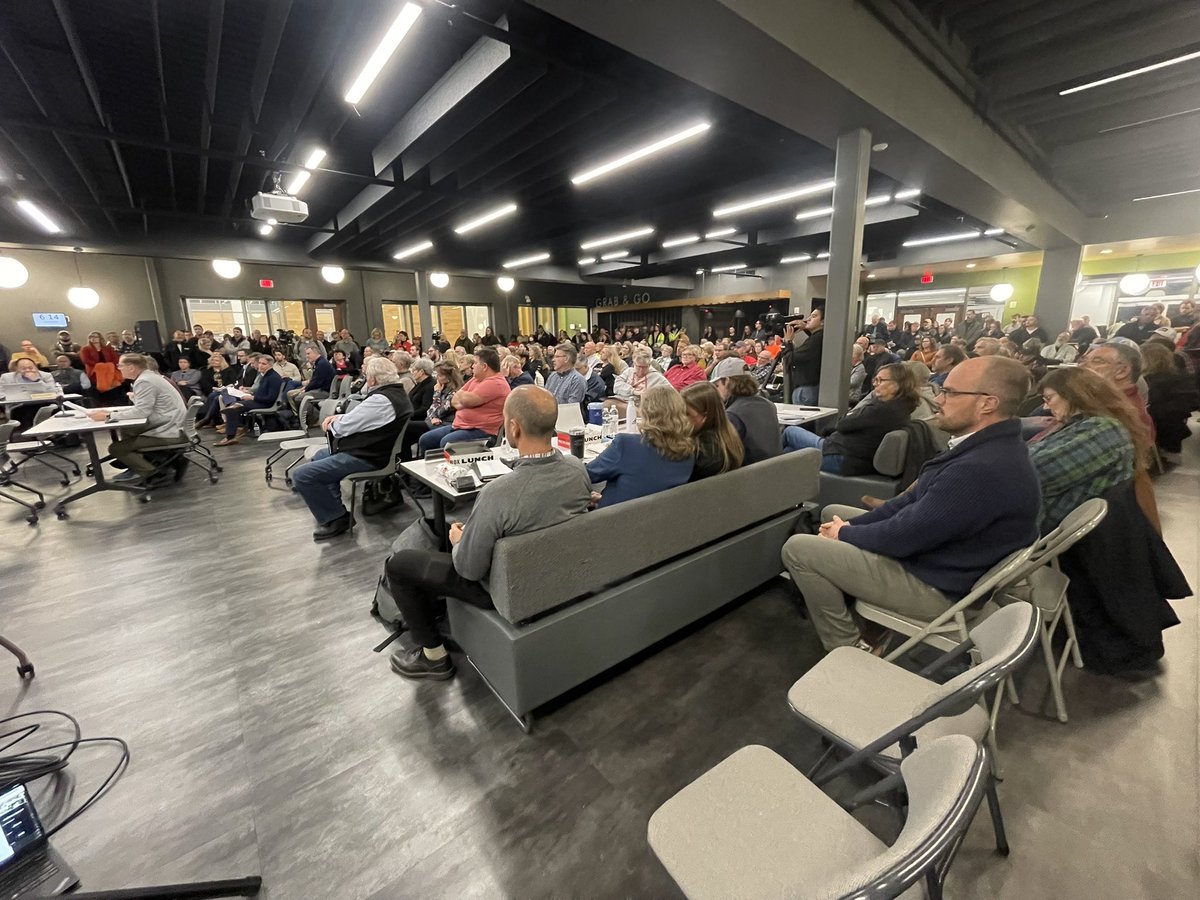 The Village of DeForest Board meeting is at capacity tonight (after being moved to the high school to accommodate increased interest) as residents pack in for the QTS data center presentation. 

Catch the details of that presentation tonight on News 3 Now at 10. <a href="/WISCTV_News3/">News 3 Now / Channel 3000</a>