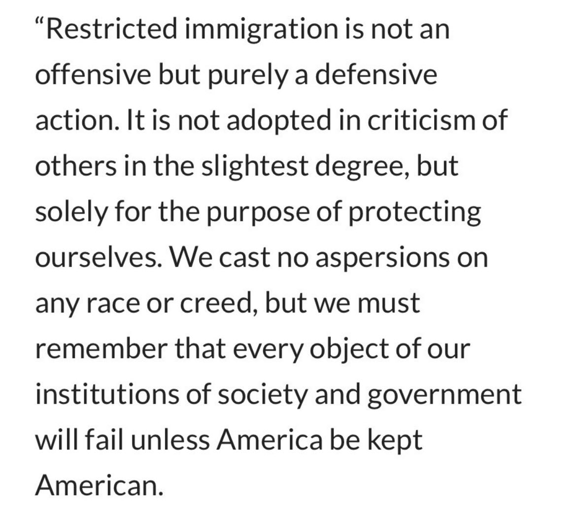 loganclarkhall's tweet image. President Calvin Coolidge: “We must remember that every object of our institutions of society and government will fail unless America be kept American.”