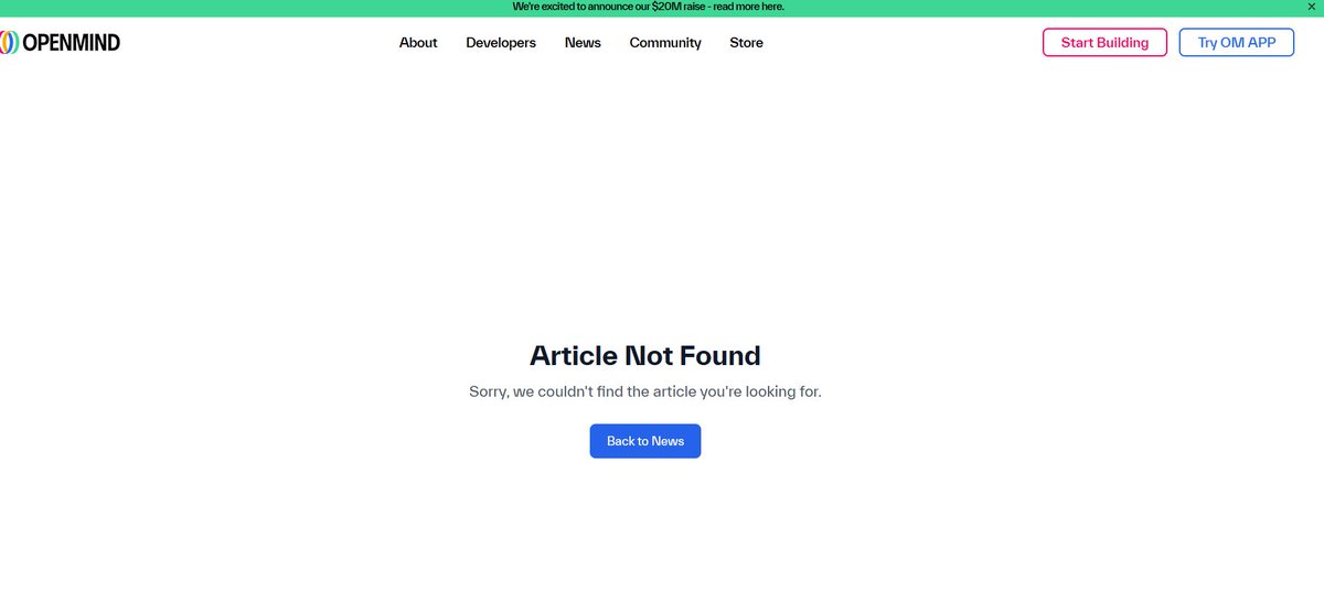 Koreanteacher1's tweet image. The Pi-related article that was posted on the OpenMind website has been removed.

 What could be the reason? 🥲

#Pi #PiNetwork #Picoin #Opemind #파이 #파이코인