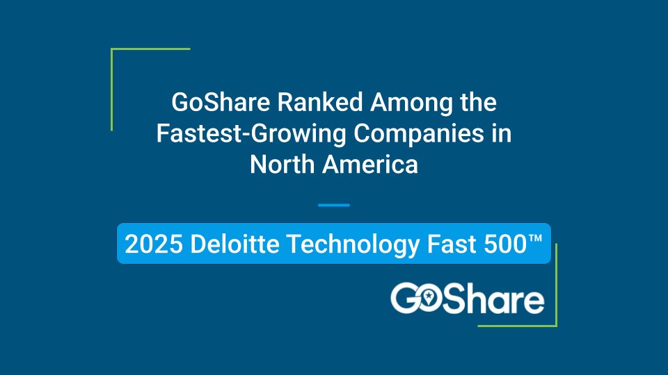 goshare's tweet image. We&apos;re excited to announce that GoShare has been named to the 2025 Deloitte Technology Fast 500™ list! This annual ranking honors the most innovative companies in North America. Check out our blog to learn more about our inclusion in this prestigious list. goshare.co/goshare-ranked…