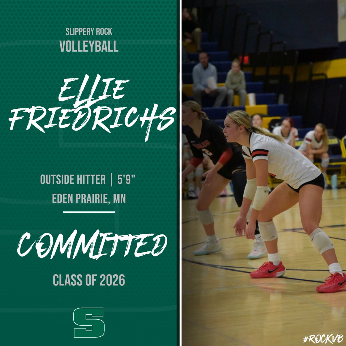 Slippery_RockVB's tweet image. WELCOME TO THE ROCK, ELLIE!

We are excited to welcome our next member of the incoming class of 2026, Ellie Friedrichs.

#rockvb #signingday #gorock