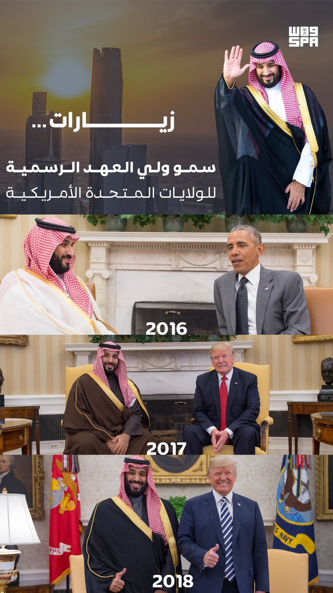 SPAregions's tweet photo. زيارات سمو #ولي_العهد الرسمية
للولايات المتحدة الأمريكية.

#محمد_بن_سلمان_في_واشنطن
#القمة_السعودية_الأمريكية #SaudiUSsummit | #MBSINUSA | #واس https://t.co/VkrL90yTlg