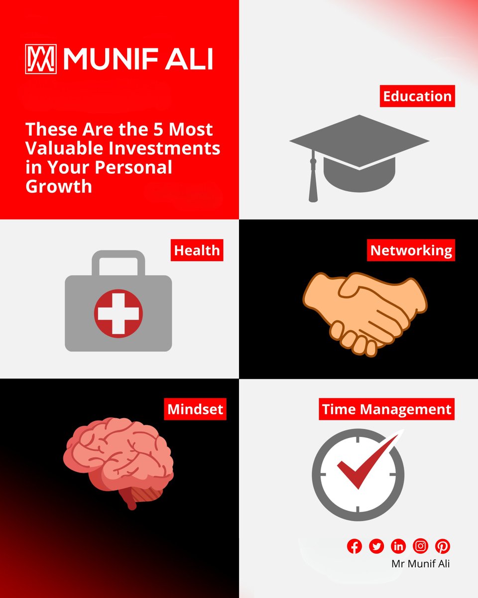 mrmunifali1's tweet image. The biggest flex? A mindset built for sustainable success.
5 core habits of wealthy people:
📘 Learn daily
💪 Prioritize health
🤝 Build real networks
🧠 Strengthen mindset
⏱️ Master time

Raise your standards.

#MrMunifAli #WealthHabitsOfSuccessfulPeople #MillionaireMindset