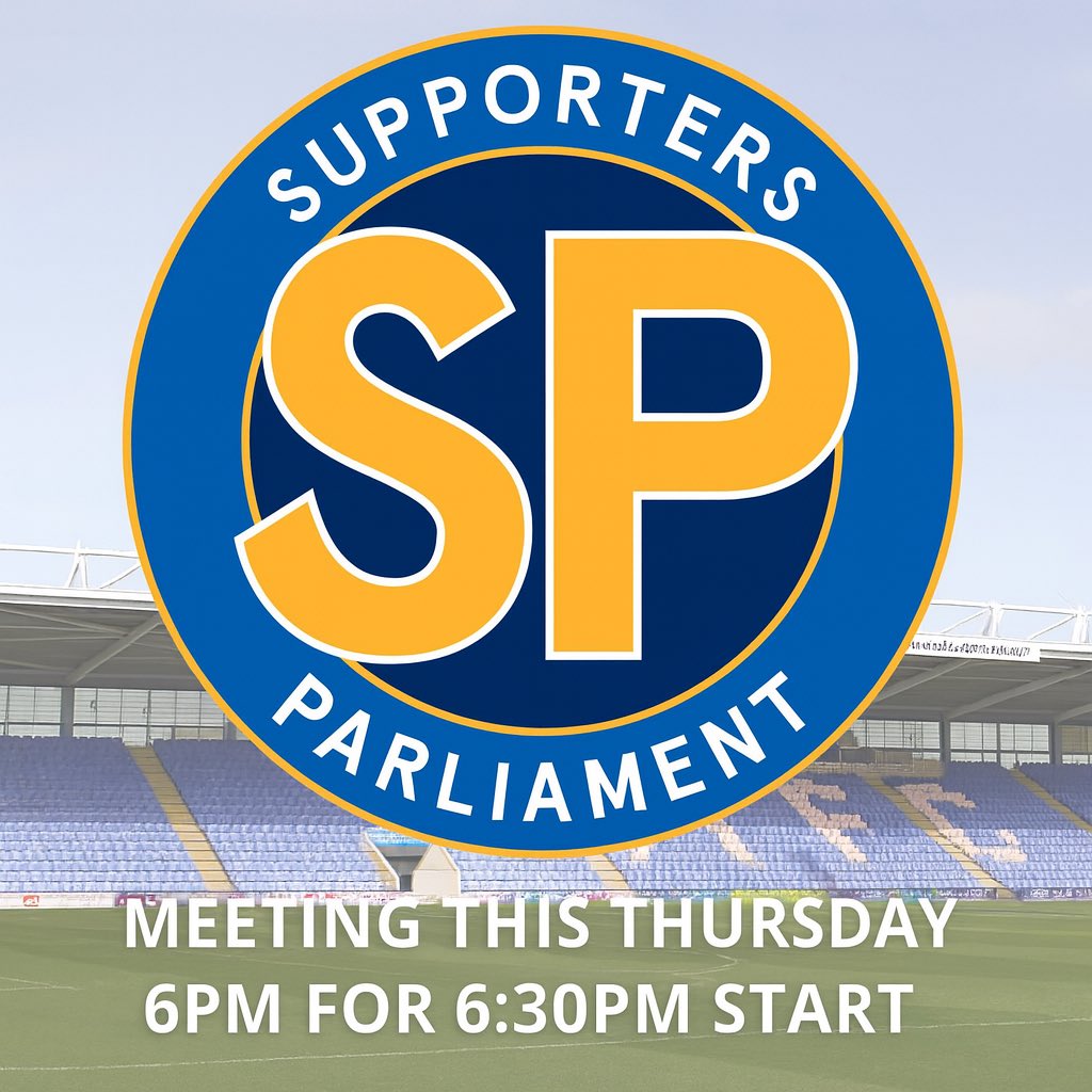 STFCSP's tweet image. Thursday night, the next meeting of the @STFCSP will be at @shrewsburytown Croud Meadow #Salop 

All are invited and we hope you can send some great questions. ⬇️ 

shrewsburytown.com/news/2025/nove…