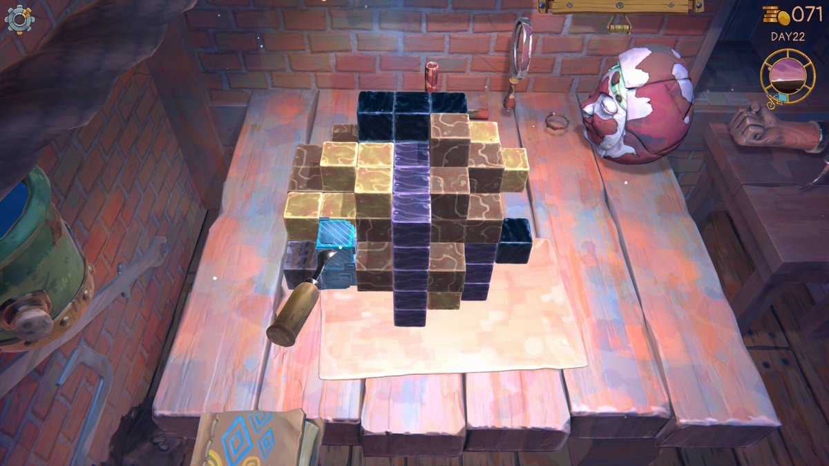 One thing I find satisfying is the soundscape of Trash Goblin. For example, when you hit the ice it causes a domino effect and the sounds really tickle my brain. The game is very enjoyable and if you want a no pressure game where you find trinkets for people, check it out!