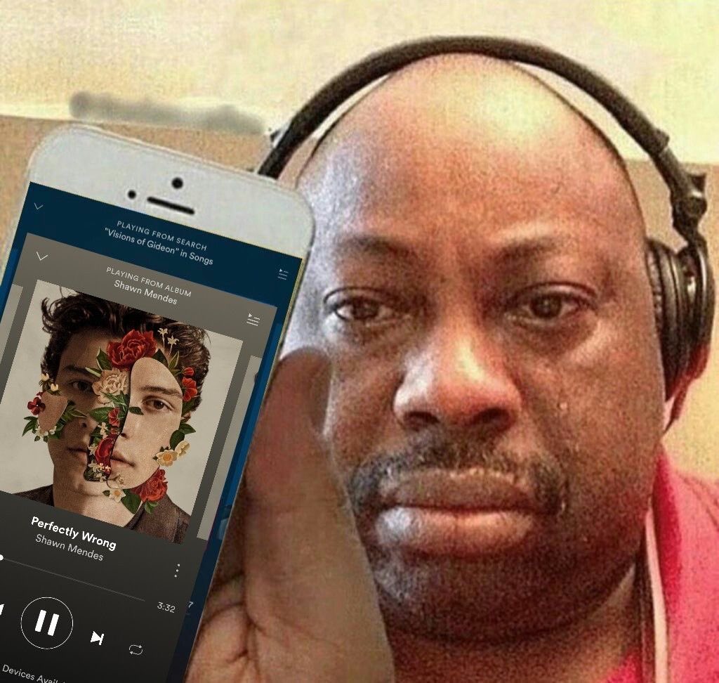 me listening to perfectly wrong by shawn mendes