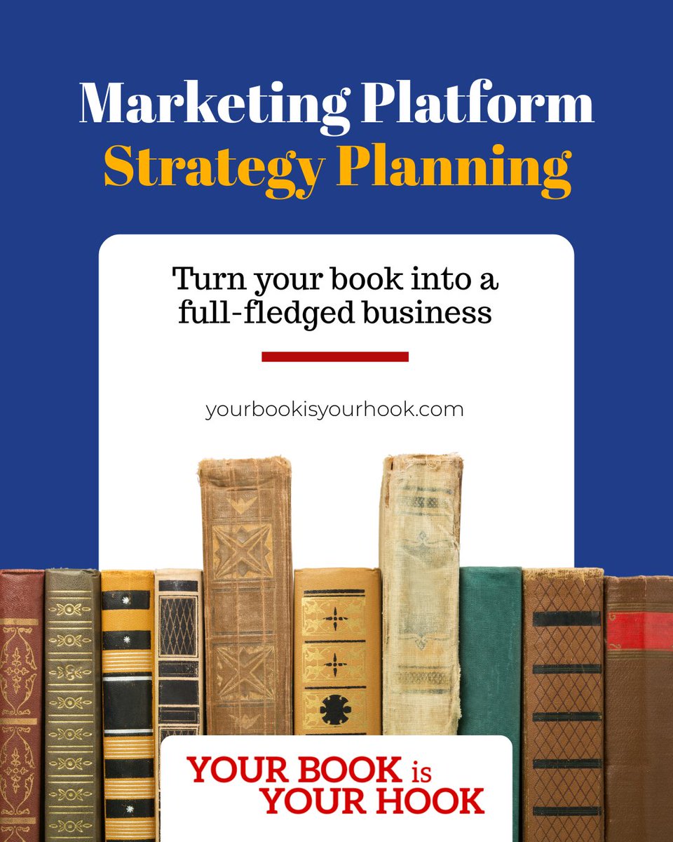 URBookIsURHook's tweet image. Your book isn’t just a story, it’s a business waiting to grow. 📈

With our Marketing Platform Strategy Planning, you’ll learn how to:
✔️ Clarify your goals
✔️ Identify your best referral and JV partners
✔️ Develop top marketing strategies
✔️ Track what truly drives results
