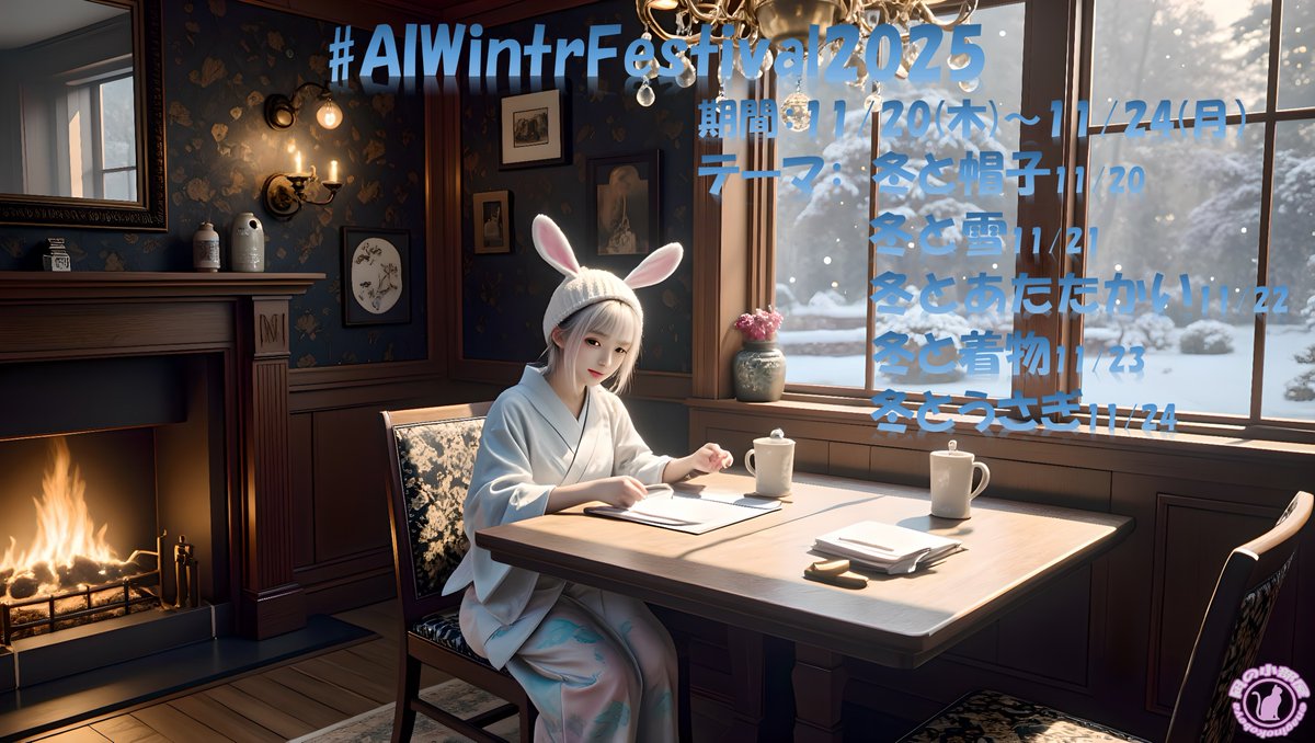 皆様、おはようございます
すいすい水曜日すぃ～っと頑張りましょう🤗💕
昨夜はえっくすさんの通信障害の影響で全然コメント返せなかった～😭😭😭
今日は大丈夫かなぁ
🔔♬︎【予告】♬︎ 🔔最終日
明日からイベント開始ですのでよろしくお願いします❤️
『AIWinterFestival2025』