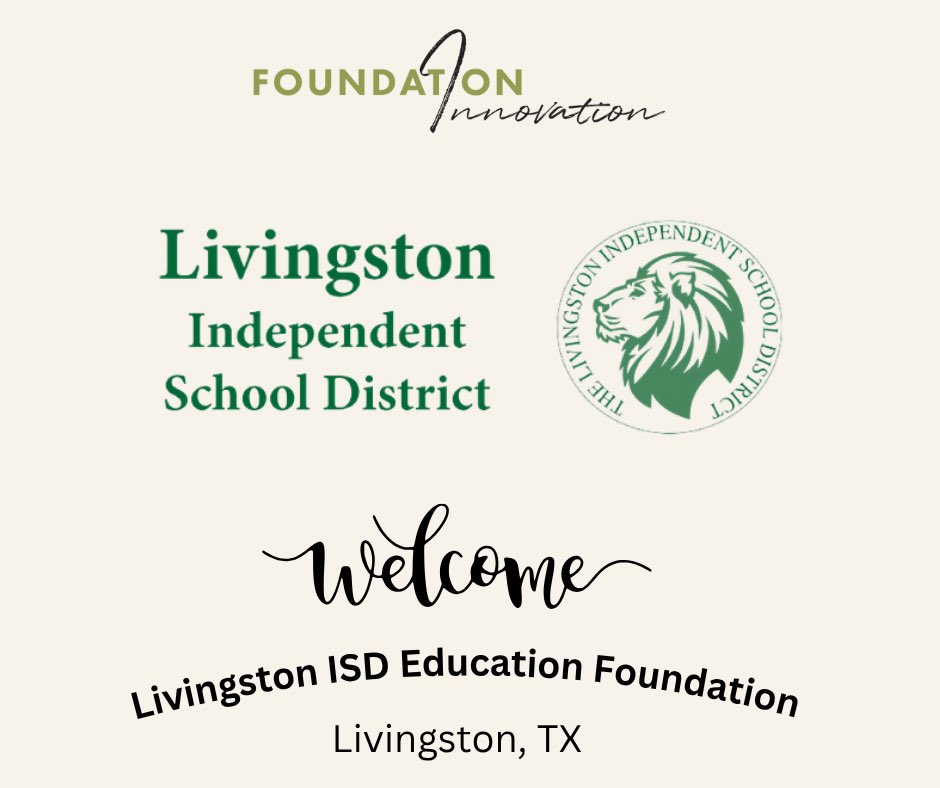 We’re excited to share that FI is partnering with <a href="/LivingstonISD/">Livingston ISD</a> to launch a new education foundation! We’re grateful for the chance to collaborate with the district’s dedicated leaders &amp; community partners as we work together to create new opportunities for students. 🌟