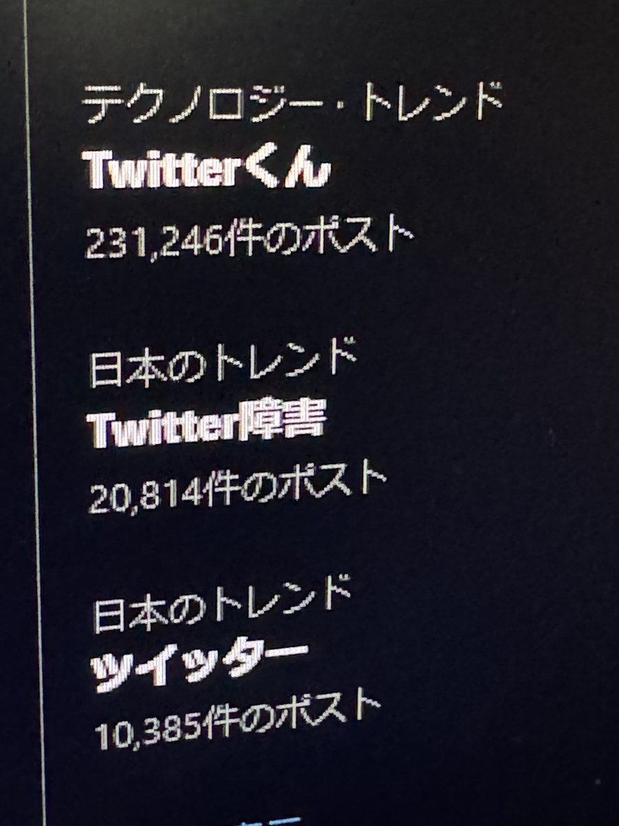 Xになって2年は経つのに未だにTwitterでしかトレンド浮上しないの