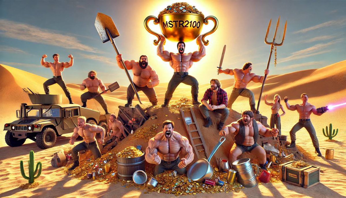 MSTR2100's tweet image. The chads are working hard at @MSTR2100