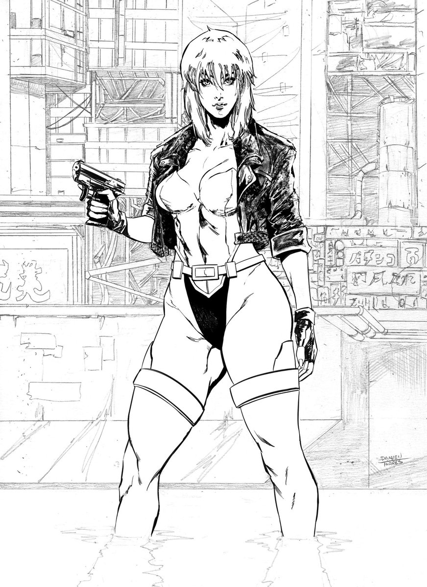 damientorresart's tweet image. Saw that today is the 30th anniversary of the 1995 animated adaptation of Ghost In The Shell! While this repost is based on the Stand Alone Complex Motoko, the background is inspired by the water fight scene from the film. 
#ghostintheshell #motokokusanagi