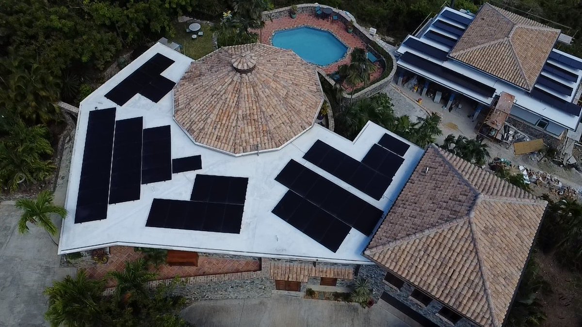 ProSolarAmerica's tweet image. This stunning villa is now powered by clean, renewable energy thanks to a custom solar panel installation by ProSolar Caribbean.

📍 Serving St. Thomas, St. John, and beyond
📞 340-201-4752
🔗 prosolarcaribbean.com

#SolarCaribbean #ProSolarCaribbean