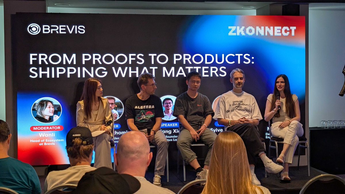 ZKVProtocol's tweet image. Stoked to have had @0xMilica represent us at @brevis_zk&apos;s #ZKONNECT 👏

Another great panel down, with many more to come!