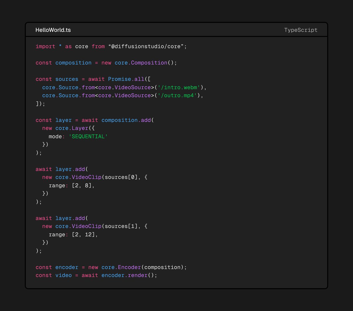 konstipaulus's tweet image. Introducing Diffusion Studio Core v4. A fast, browser based video compositing engine powered by WebCodecs.

We built it for our own pro non linear editor. Now you can use it as the foundation for your own timeline based app.

GH below 👇