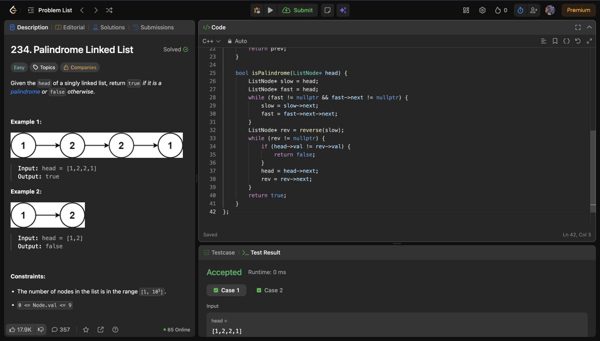 Gaurav71205's tweet photo. Day completed! 🚀
Finished A2Z DSA – Step 6, Lecture 3 for the #TUFWinterArc grind.
Staying consistent, staying focused. 💪🔥
Shoutout to @striver_79 &amp; @takeUforward for the amazing roadmap!
On to the next step ➡️
#DSA #CodingJourney #ProblemSolving #TechCareer https://t.co/39h8NaK3aw