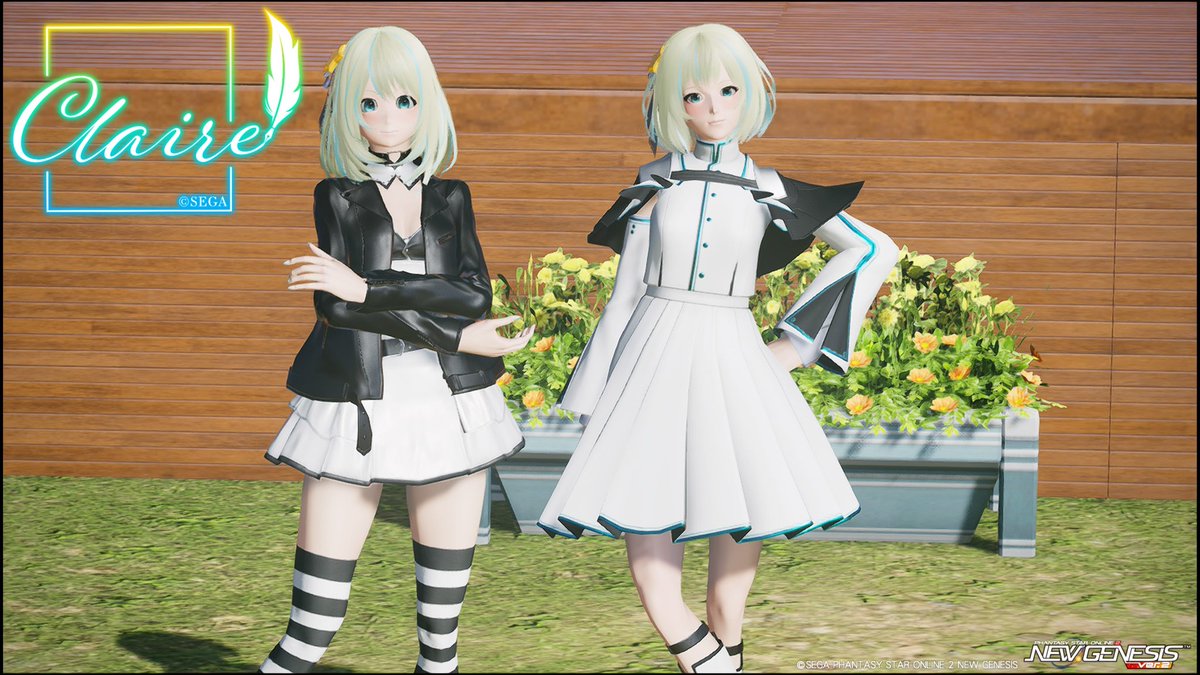 ちょいと前の顔と並んでみた( ˙꒳​˙  )

 #ma7ロゴ
 #メンテの日なのでSS貼る 
#PSO2NGS_S︎S