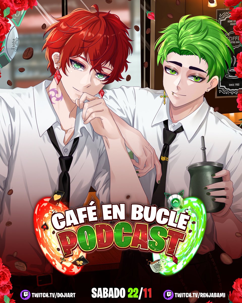 ☕️♠️Bienvenidos al estreno de nuestro podcast: CAFÉ EN BUCLE♾☕️

¡Ludópatas míos! El proyecto está listo y la apuesta es alta. Yo y el Vtuber <a href="/dojiartVT/">DojiVT |💚Vtuber Artist💚</a>   vamos a debutar con nuestro podcast🗣️
¿Qué se van a encontrar en este primer podcast? Dos perspectivas extremas, las