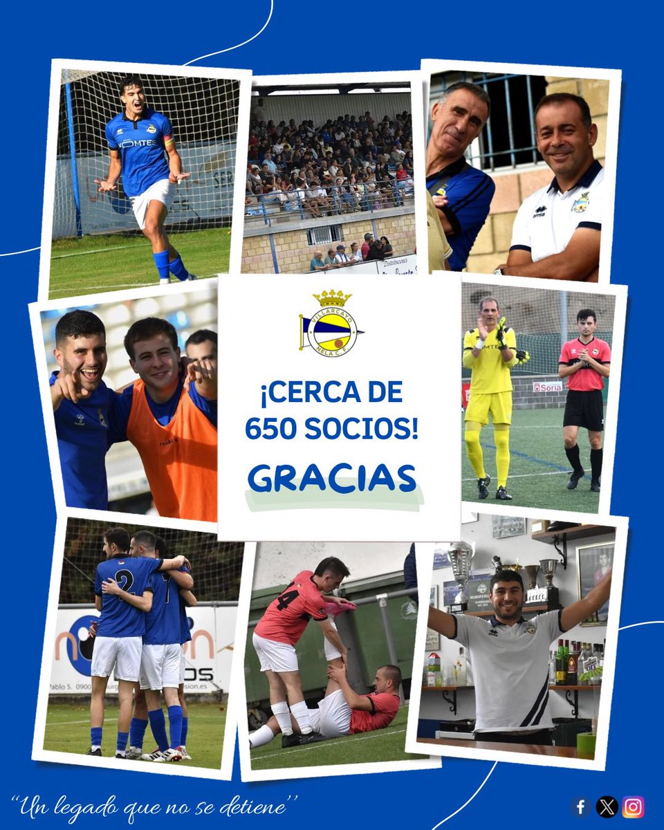 Nela_CF's tweet photo. 💙 ¡𝐄𝐬𝐭𝐚𝐦𝐨𝐬 𝐜𝐞𝐫𝐜𝐚 𝐝𝐞 𝐥𝐨𝐬 𝟔𝟓𝟎 𝐬𝐨𝐜𝐢𝐨𝐬 𝐞𝐬𝐭𝐚 𝐭𝐞𝐦𝐩𝐨𝐫𝐚𝐝𝐚!

🙌🏻 Desde el club hacemos un gran esfuerzo en seguir creciendo a todos los niveles y sin duda queremos daros las gracias a todos los socios y socias que nos une un mismo sentimiento: https://t.co/A6TH8zZeCu