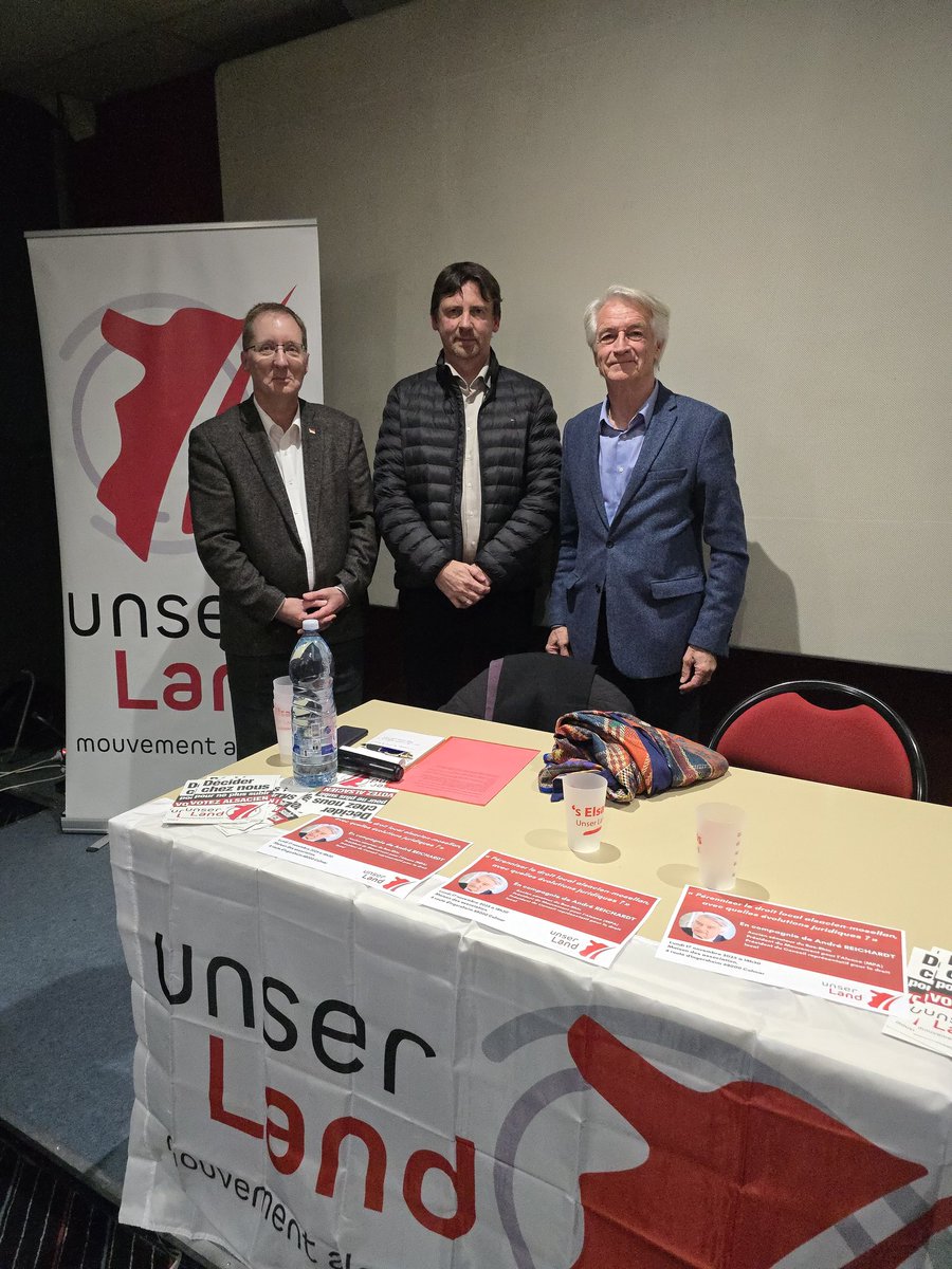 Conférence à Colmar sur le #droitlocal avec l'ancien sénateur <a href="/andre_reichardt/">André REICHARDT</a>. Oui, l’#AlsaceMoselle doit obtenir un pouvoir normatif pour pérenniser le droit local et le développer. Le droit local est la preuve que la différenciation est possible et bénéfique pour tous !
