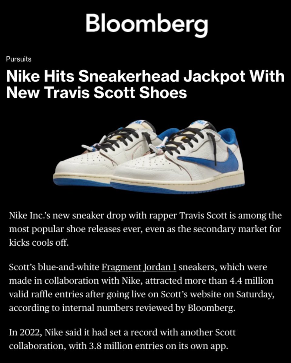 travis scott sneakers drop
