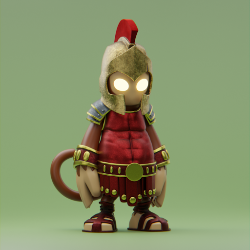 Aureus the Ape Legionary, last guardian of the fallen Banana Republic, wields a golden gladius and unbreakable Roman resolve. His glowing eyes see empires rise and crumble—yours could be next.

<a href="/_GeeksOfficial/">Geeks.</a>