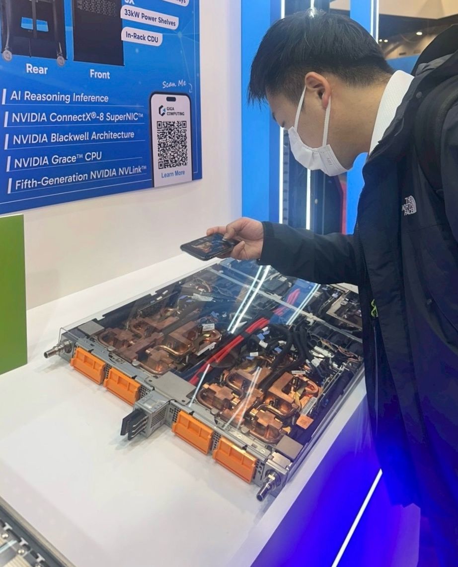 GigaComputing's tweet image. 🚀 SC25 Spotlight: GIGABYTE x @nvidia Blackwell Solutions

Ready to push AI &amp;amp; HPC to the next level? At SC25, GIGABYTE is showcasing NVIDIA-powered innovations that deliver unmatched compute density, efficiency, and scalability:

✨ AI TOP ATOM
Mini AI supercomputer with NVIDIA…