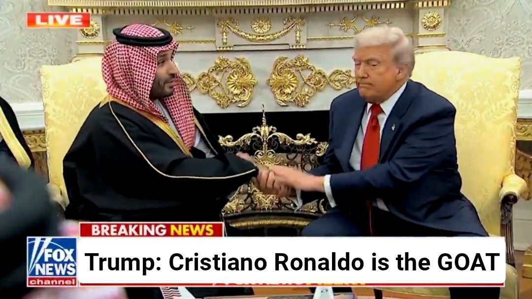 🚨🗣️ Donald Trump: "I heard there is a debate between Ronaldo and Messi, but believe me Ronaldo is simply a much better player".