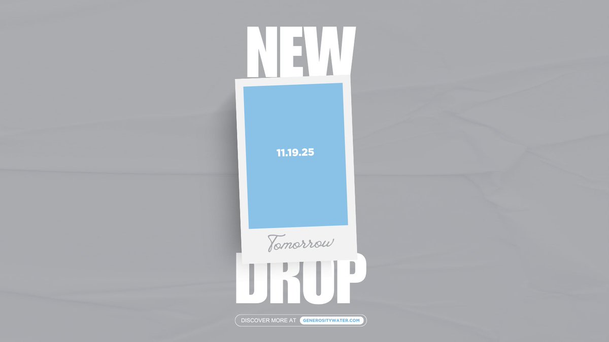 GenerosityWater's tweet image. Tomorrow…