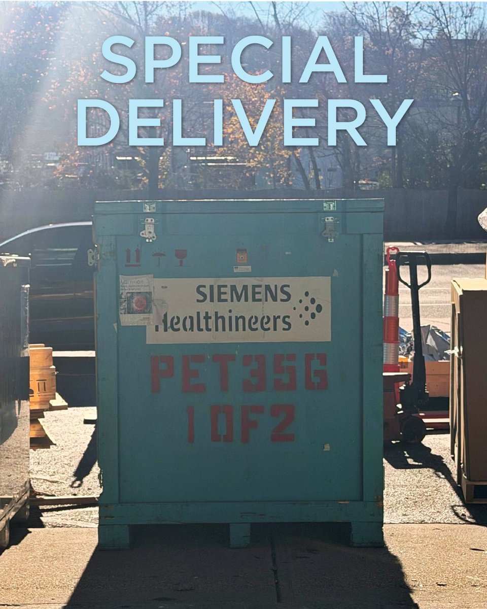 Another exciting day at our Shrewsbury Street imaging center in Worcester!

A brand-new piece of advanced medical imaging technology just arrived — and yes, the crate it came in is bigger than many apartments.
 
We can tell you this much: it’s NOT a new MRI machine. But it is