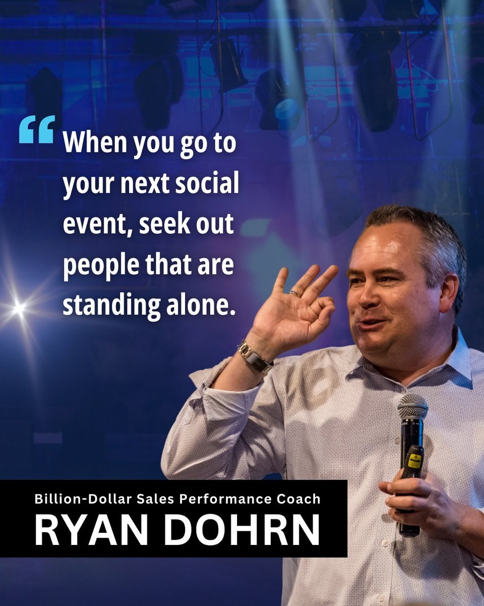 ryandohrn's tweet image. Find the hidden opportunities by starting conversations with those standing alone. Sales success starts here:  youtube.com/brainswellmedia

#NetworkingTips #SalesSuccess