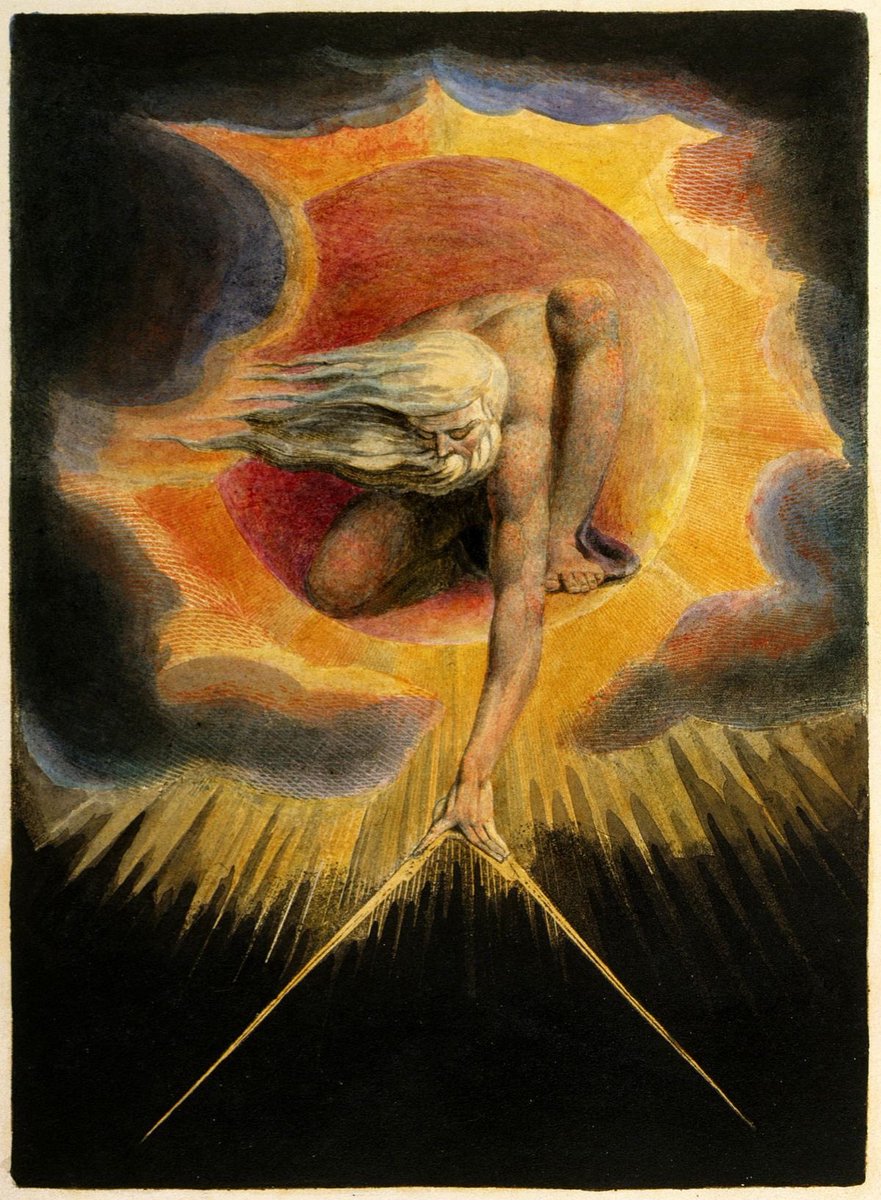 ___ferqa's tweet image. William Blake, como Neville Goddard, no veía la Biblia como historia, sino como un gran código de arte eterno. Sus grabados y poemas están repletos de personajes bíblicos (Urizen, Los, Albion, Jesús) que representan estados de la psique humana. Para ambos, la historia de la Caída…