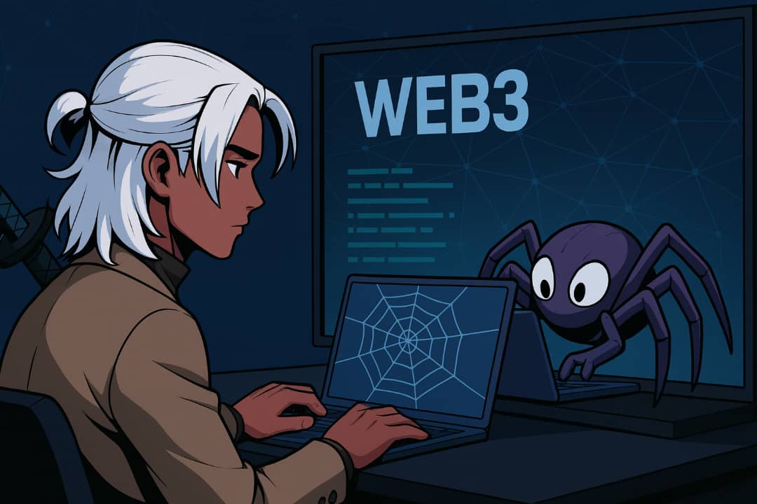 FirminGMI's tweet image. *“Spiders are the only web developers that enjoy finding bugs lol 😅. while I&apos;m working on being unstoppable 🥷🕷️💻 #Web3 #DevHumor #WebDevelopment