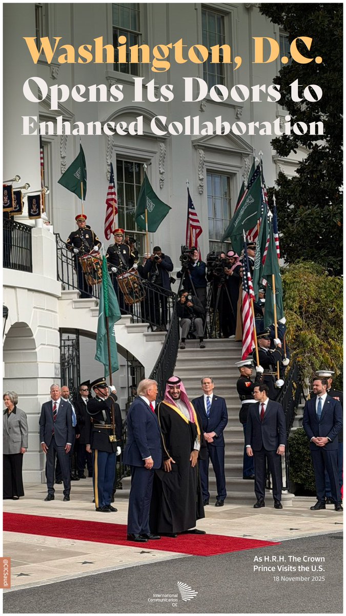 Today, Washington, D.C. opens its doors to welcome H.R.H. The Crown Prince to deepen the historic 92-year partnership between both countries.