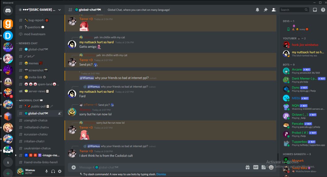 صورة تعود قبل 4 سنوات بعد ما تركت الفريق
و بصدفة احد اصحابي قدماء من سيرفر فريق او مشروع ألتقط صورة من شاشته قبل ان يحذف