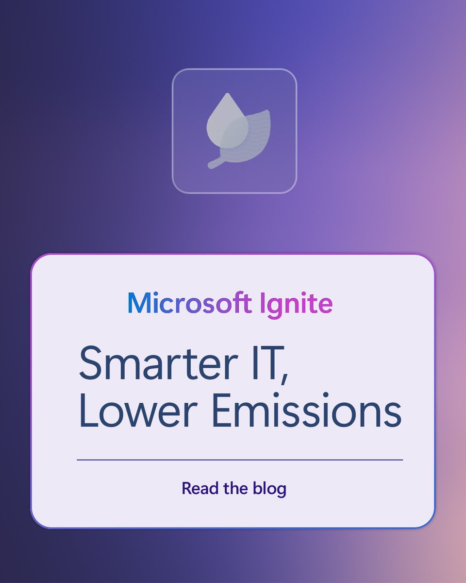 windows4biz's tweet image. Meet your sustainability goals while delivering a seamless, productive Windows experience. 🌍

#Sustainability isn’t just an aspiration—it’s a business outcome. With Windows 11 and Microsoft Intune, organizations can cut energy use and costs while boosting productivity across…