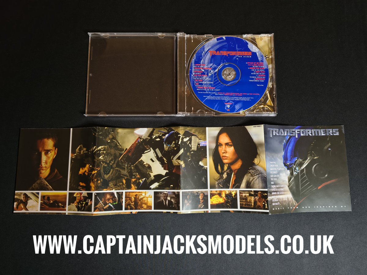 CaptainJModels's tweet image. Transformers CD Movie Soundtrack.
Collectable physical media in superb condition at low prices.
captainjacksmodels.co.uk

#transformers #michaelbay #michaelbaytransformers #captainjacksmodels #moviesoundtrack #moviesoundtracks #filmsoundtracks #physicalmedia #physicalmediaforever