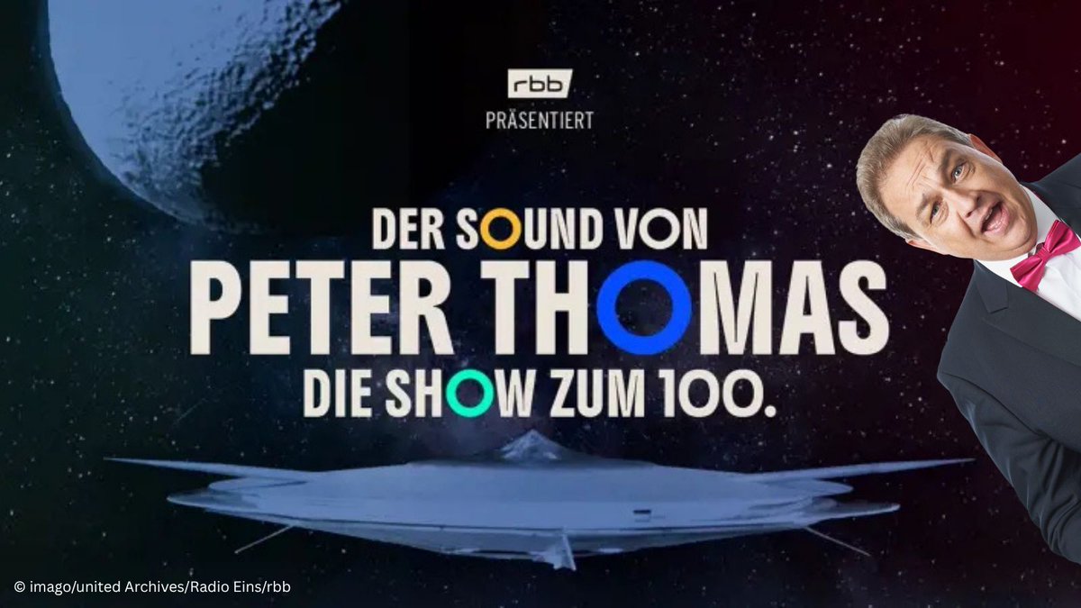 twitkalk's tweet image. 3.12. Großer Sendesaal des #rbb
Die #RaumpatrouilleORION hebt ab: 
Die große Show für den legendären Filmkomponisten #PeterThomas 
Ich führe Euch durch das große beeindruckende Werk und ich habe mir dazu Gäste eingeladen: Dr. Pop, Helmut Zerlett, Roswitha Völz u.v.a
Tickets ➡️…