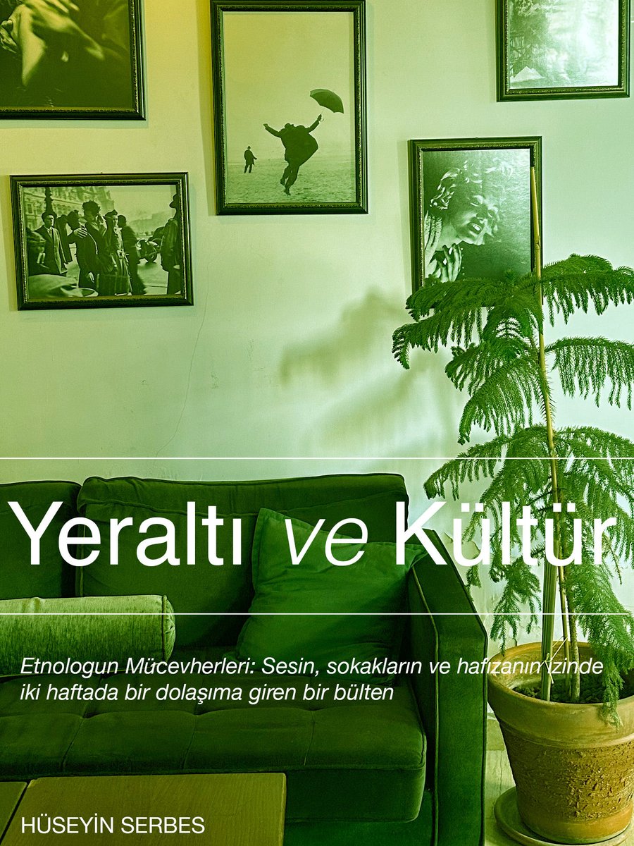 immoguitti's tweet photo. https://t.co/Ma3wtQEwG0 Yeraltı ve Kültür: Kolaj #2
Etnologun Mücevherleri: Sesin, sokakların ve hafızanın izinde iki haftada bir dolaşıma giren bir bülten https://t.co/fyT93uDILj