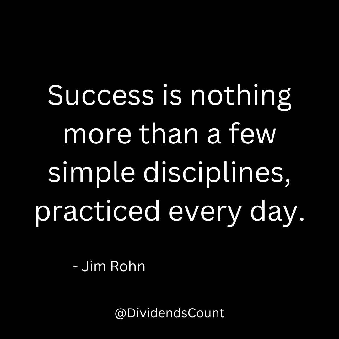 DividendsCount's tweet photo. Success looks exciting when you see it in others, but getting there is often pretty boring.

It really just takes doing basic steps consistently over time.

It isn't hard, but many people won't do it. https://t.co/6WChx8aJkG