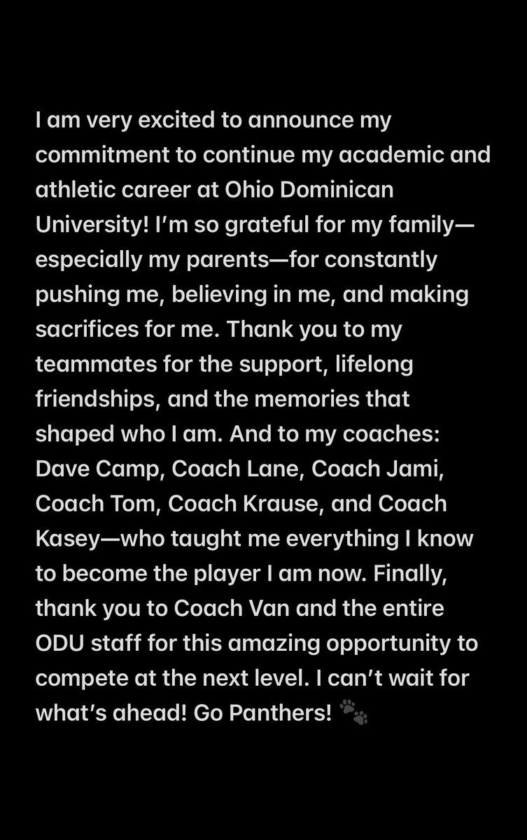 Made it officially official this morning!!! 🐾🐾 <a href="/ODU_Softball/">Ohio Dominican Softball</a>