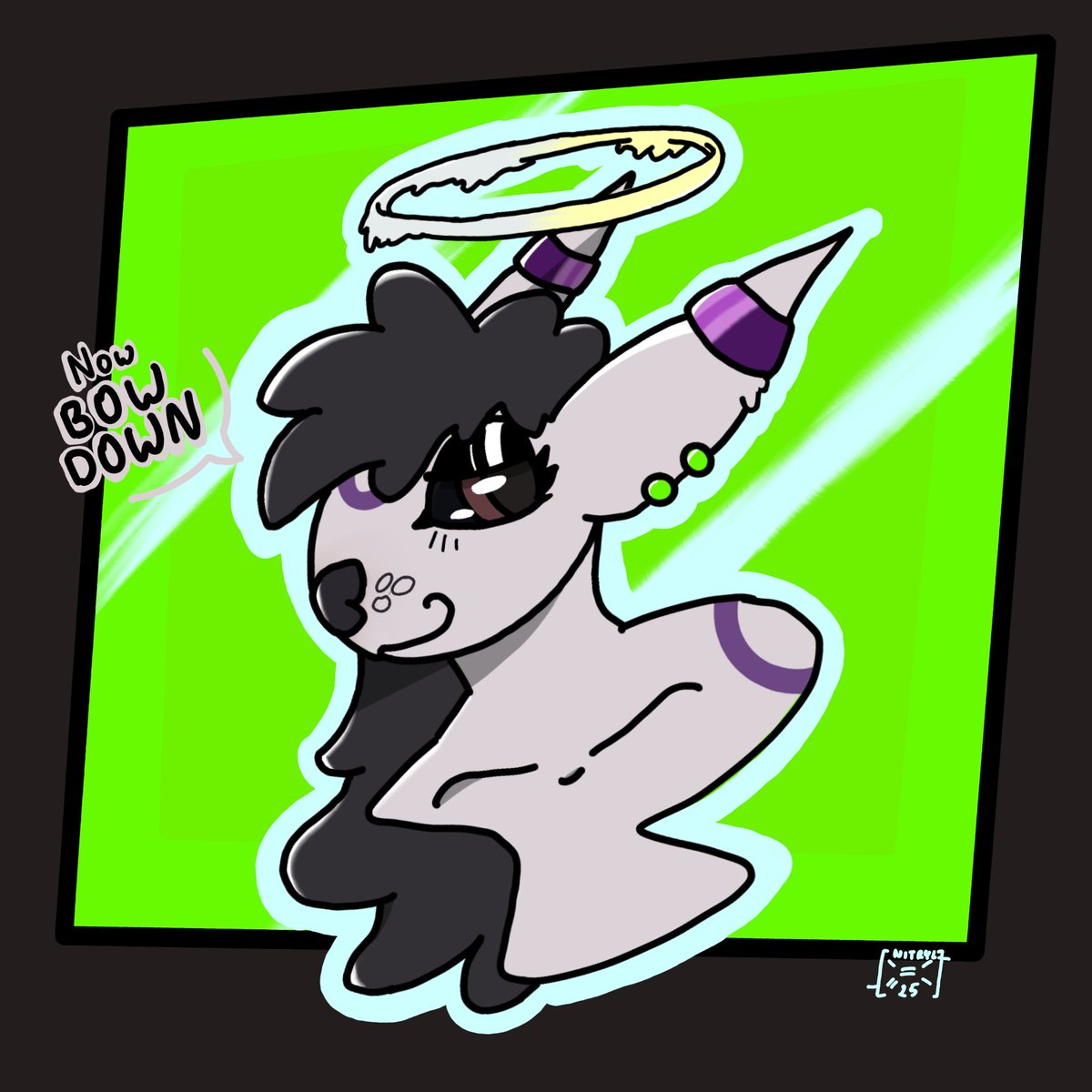NitrylLove's tweet photo. What would happen if the god of absolute innocence decided to bless her stubborn follower herself? Not every heart can be purified. But even the purest gods can be corrupted... 

Now bow down.  A gift for kigurumidragon and me

#furry #tf #goo #transformation #transfur #merging https://t.co/VthikHxjrj