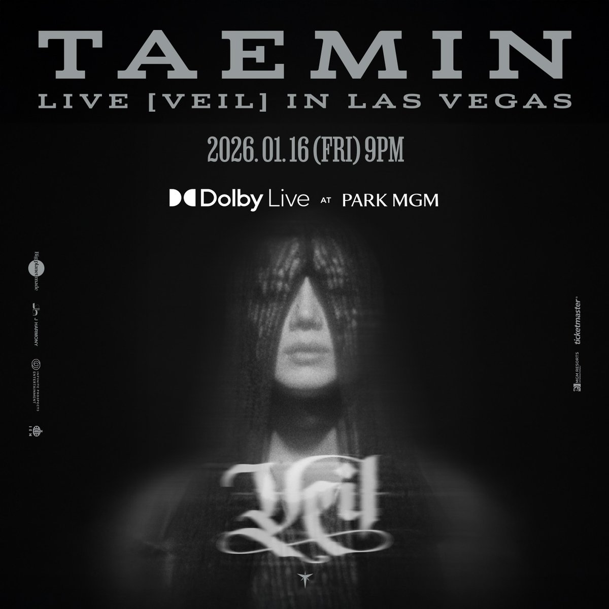 parkmgm's tweet image. Get ready to experience two unforgettable nights with Korean superstars TAEMIN and BAEKHYUN, as they each take the stage for their own solo concerts on January 16 &amp;amp; 17, 2026! Known for their unmatched talent, these two icons continue to reign at the pinnacle of K-Pop. 

Mark your…