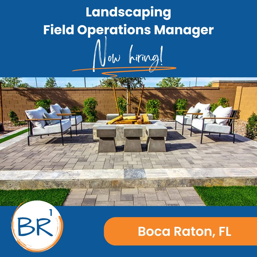 🚨 Career Alert! 🚨 Landscaping Field Operations Manager 🌴 Boca Raton, FL 🌴 hubs.la/Q03TPDC00
