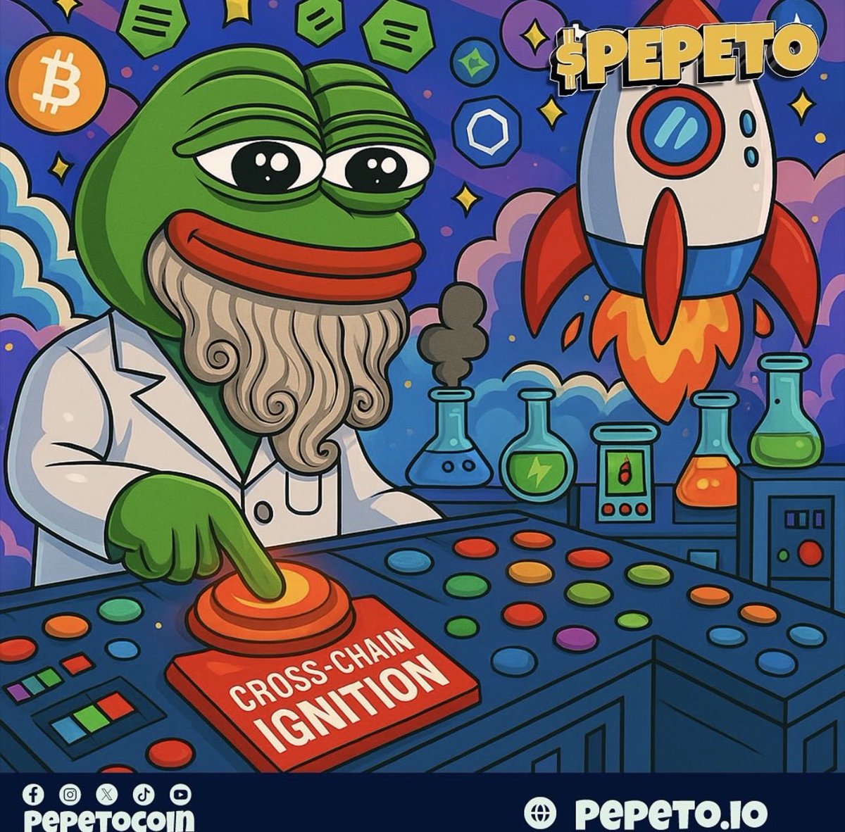 🚀 Fuel your investments!

$PEPETO’s rockets are ready to lift utility-powered crypto to new heights. 🐸⚡️

Bridge. Swap. Staking.

Real rewards. Real growth. Real believers.

🔥 218% staking rewards for holders

🎁 Join the $700K Giveaway before Tier 1 Listing: