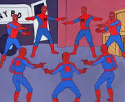 fuckyouiquit's tweet image. our entire economy is just 7 companies doing this meme