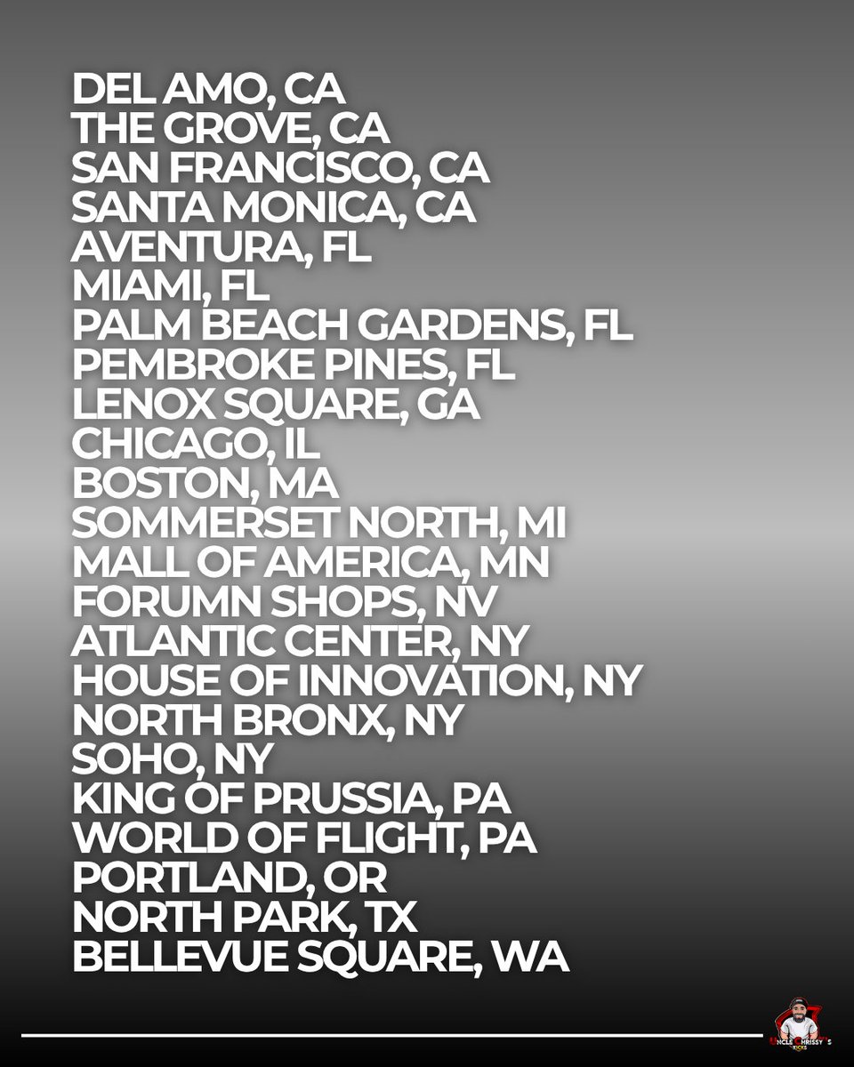 More good news....

Nike In-Store drop list