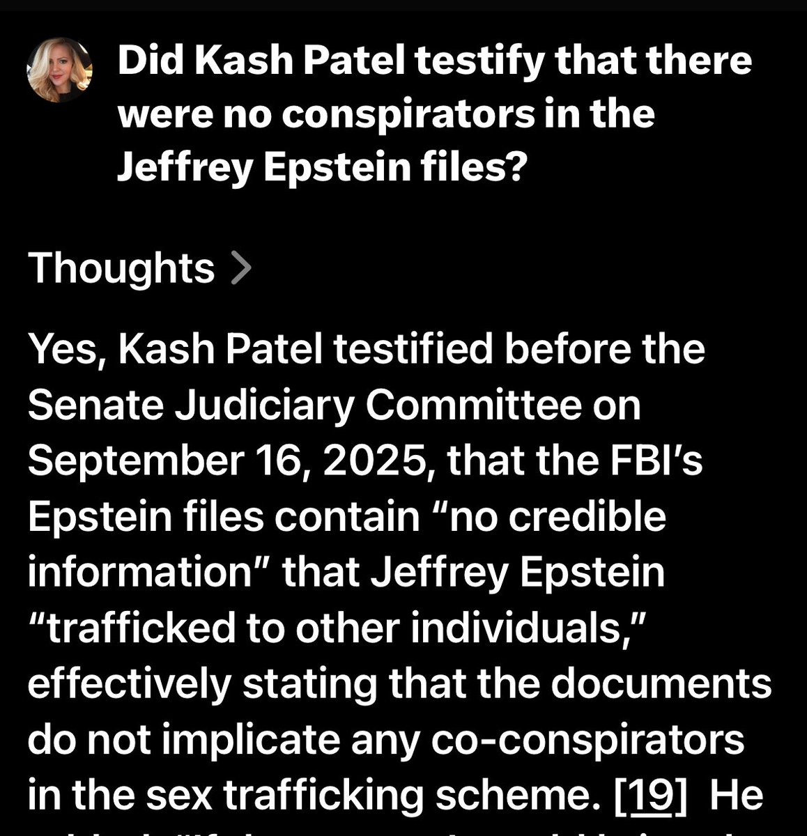 Did the FBI Director lie to the Senate?