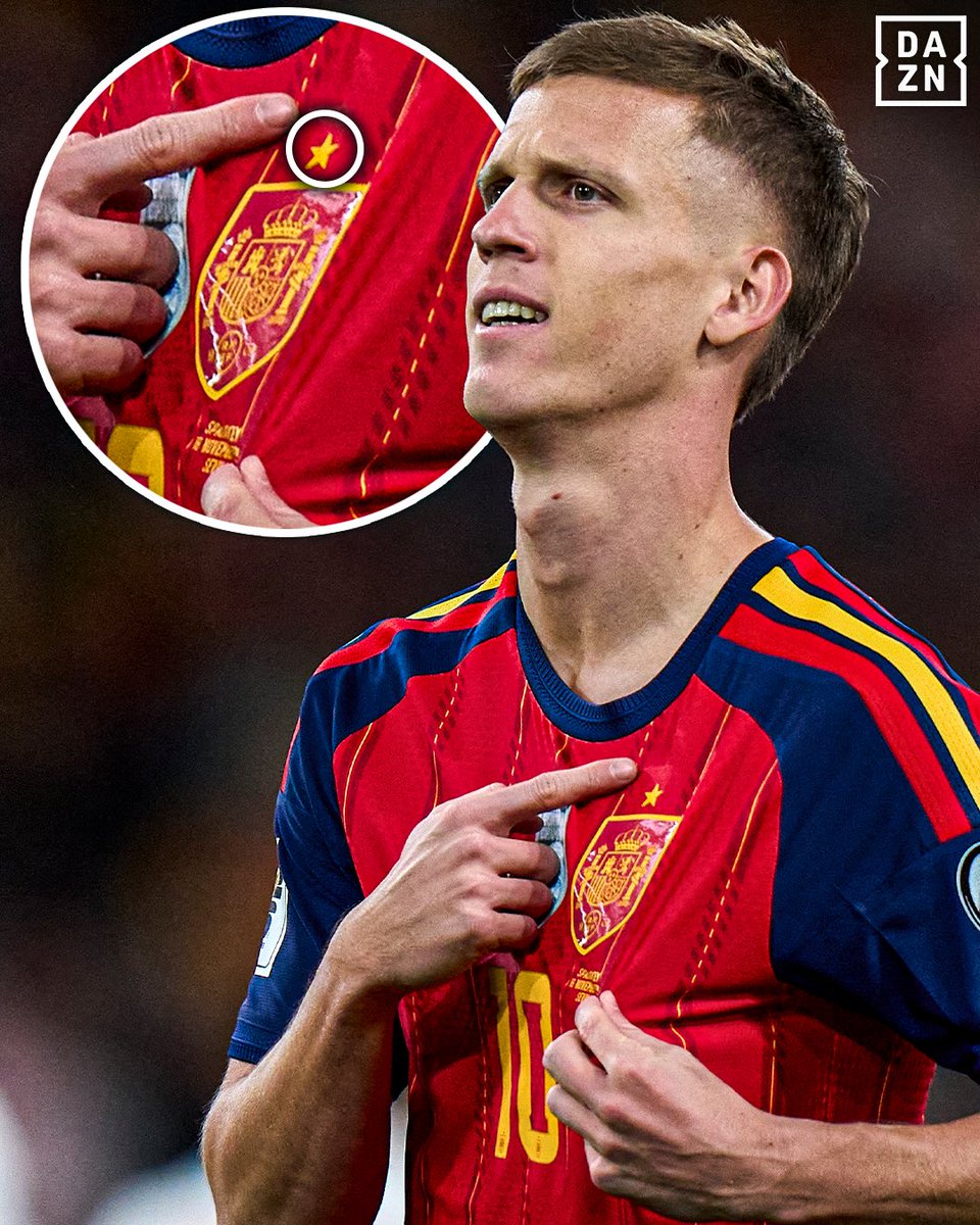 moh19si_'s tweet image. داني اولمو احتفل بالاشارة للنجمه 

يبدو  وعد بالنجمة الثانية 🎖🎖